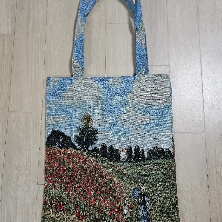 [BUNJANG] Roland Dureuil Créations Claude Monet Handmade Canvas Tote Bag / 프랑스 핸드메이드 클로드모네 그림캔버스 토트백