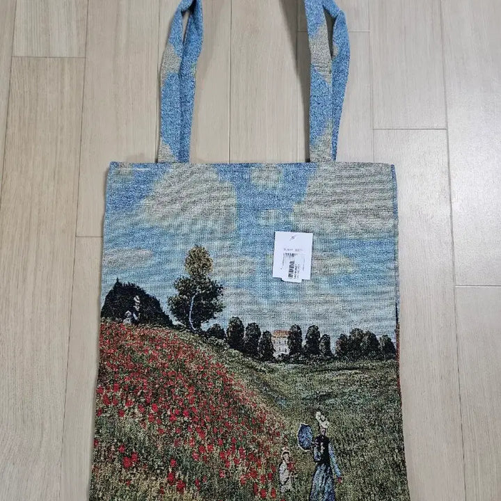 [BUNJANG] Roland Dureuil Créations Claude Monet Handmade Canvas Tote Bag / 프랑스 핸드메이드 클로드모네 그림캔버스 토트백
