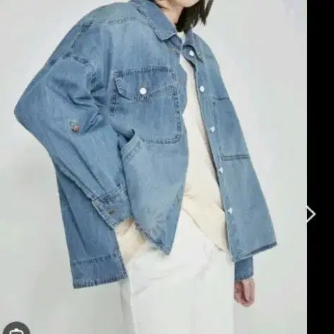 [BUNJANG] Homme System Slit Hem Denim Jacket / 헌섬 시스템 슬릿햄 데님쟈켓