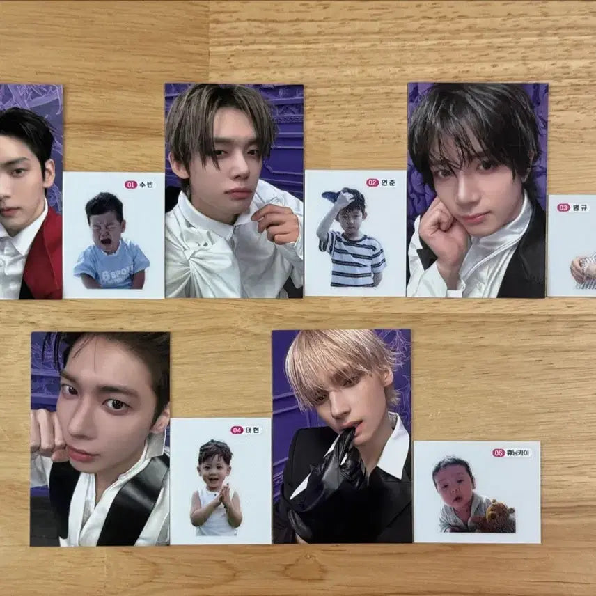 [BUNJANG] TXT Photocard + Sticker Bundle Set / 투바투 공방 포카+띠부실set 판매 양도