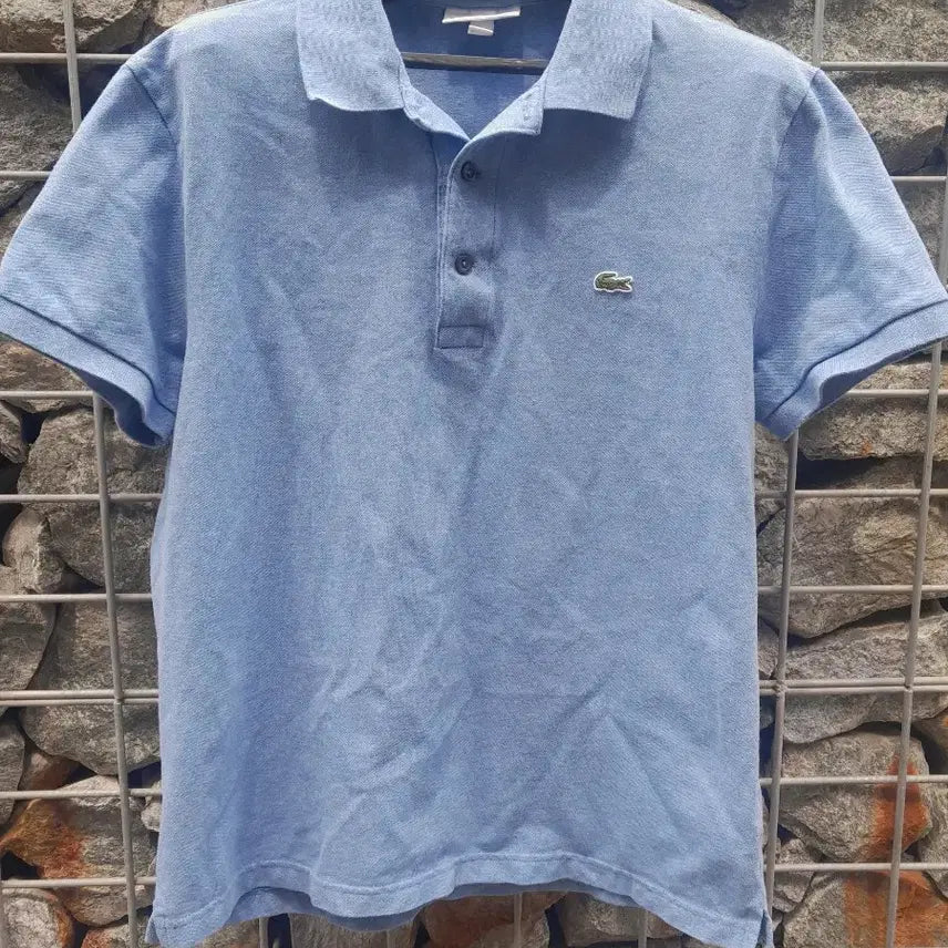 [SOLD OUT] 라코스테 블루 반팔 카라티 슬림핏L 95