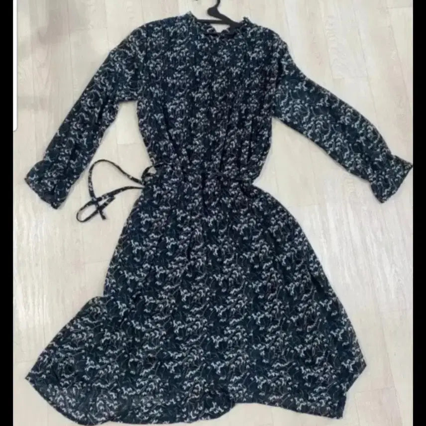 [BUNJANG] Floral Print Long Dress / 꽃무늬 롱 원피스