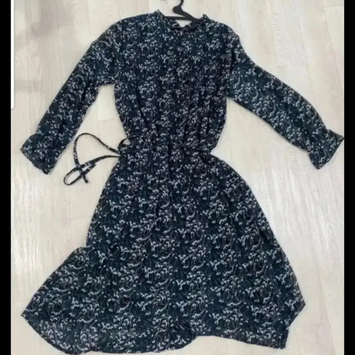 [BUNJANG] Floral Print Long Dress / 꽃무늬 롱 원피스