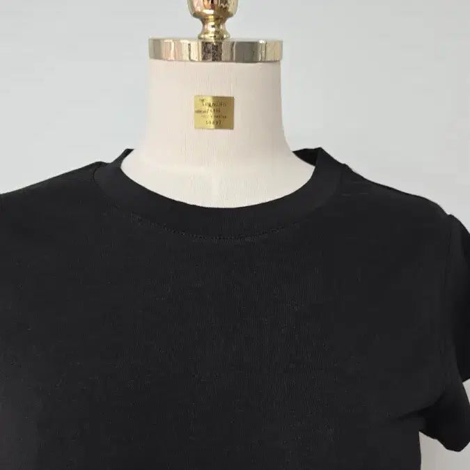 [BUNJANG] Black Plain Soft Short-Sleeve T-Shirt / 블랙 무지 부들 반팔