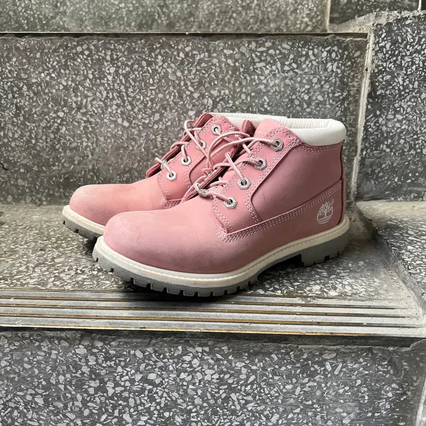 [BUNJANG] Timberland Nelly Pink Chukka Boots / 팀버랜드 넬리 핑크 추카 부츠 (00745)