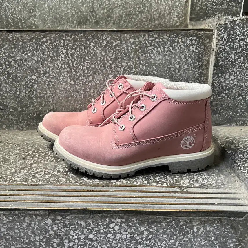 [BUNJANG] Timberland Nelly Pink Chukka Boots / 팀버랜드 넬리 핑크 추카 부츠 (00745)