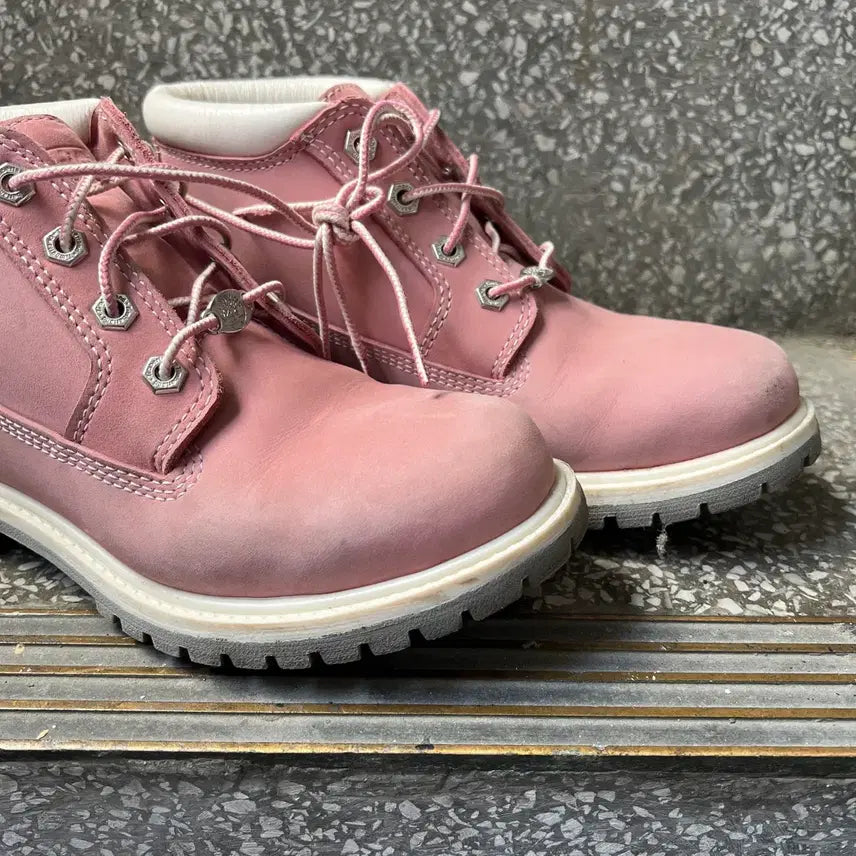 [BUNJANG] Timberland Nelly Pink Chukka Boots / 팀버랜드 넬리 핑크 추카 부츠 (00745)