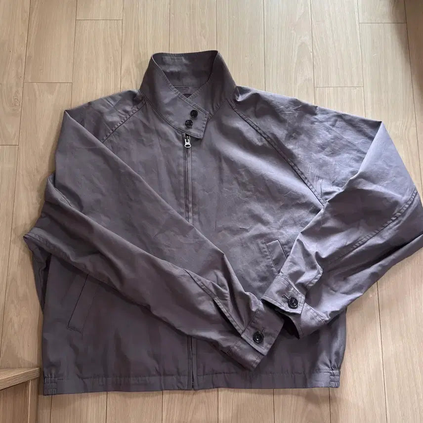 [SOLD OUT] 유니클로 코튼블렌드쇼트블루종 퍼플 XL