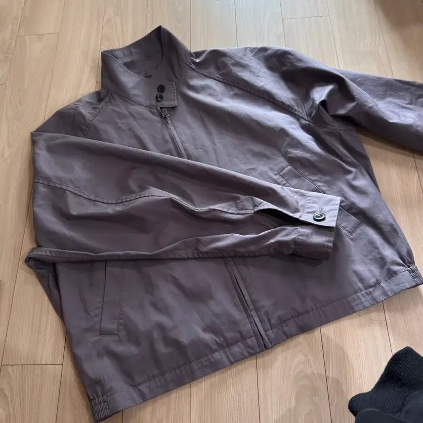 [SOLD OUT] 유니클로 코튼블렌드쇼트블루종 퍼플 XL