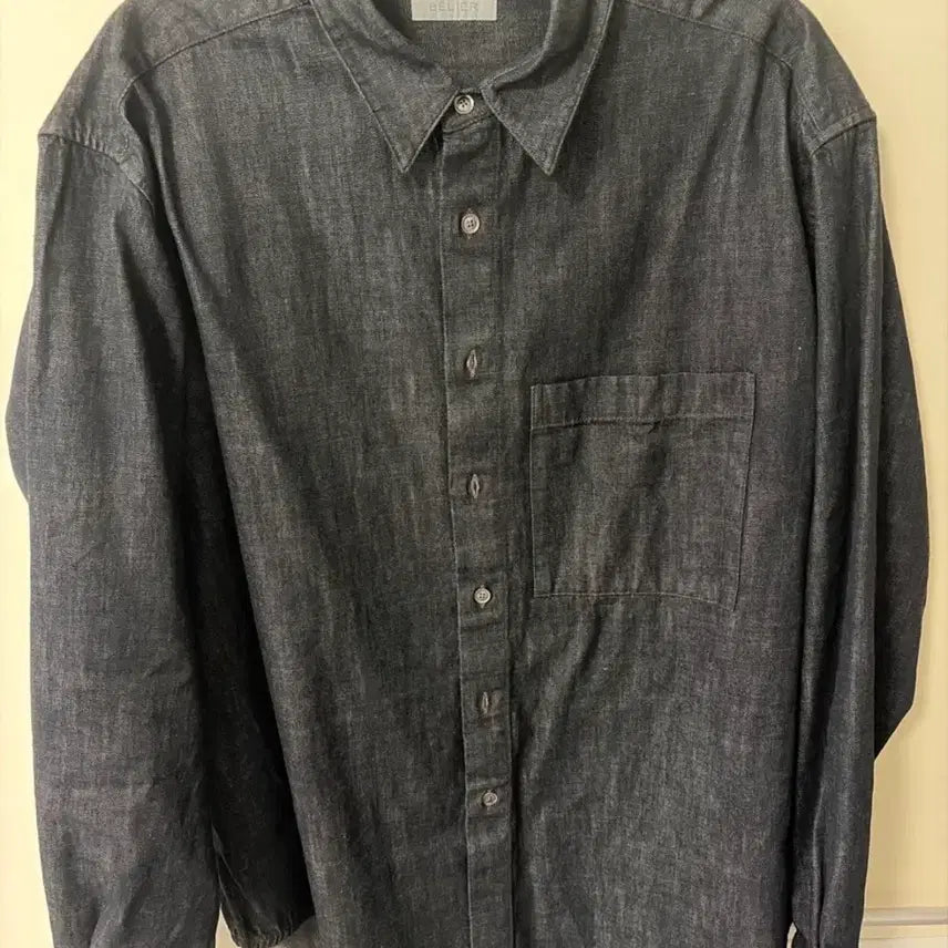 [BUNJANG] Bellie Nomad Denim Shirt Black 105 / 벨리에 노마드 데님 셔츠 105 로우 블랙