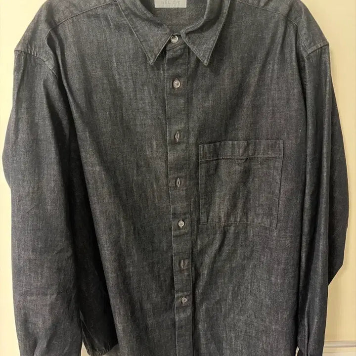 [BUNJANG] Bellie Nomad Denim Shirt Black 105 / 벨리에 노마드 데님 셔츠 105 로우 블랙