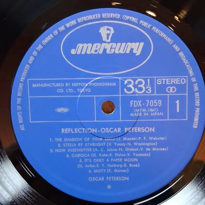 [BUNJANG] 재즈 피아니스트 오스카 피터슨 Reflection LP / 재즈 피아니스트 오스카 피터슨 Reflection LP