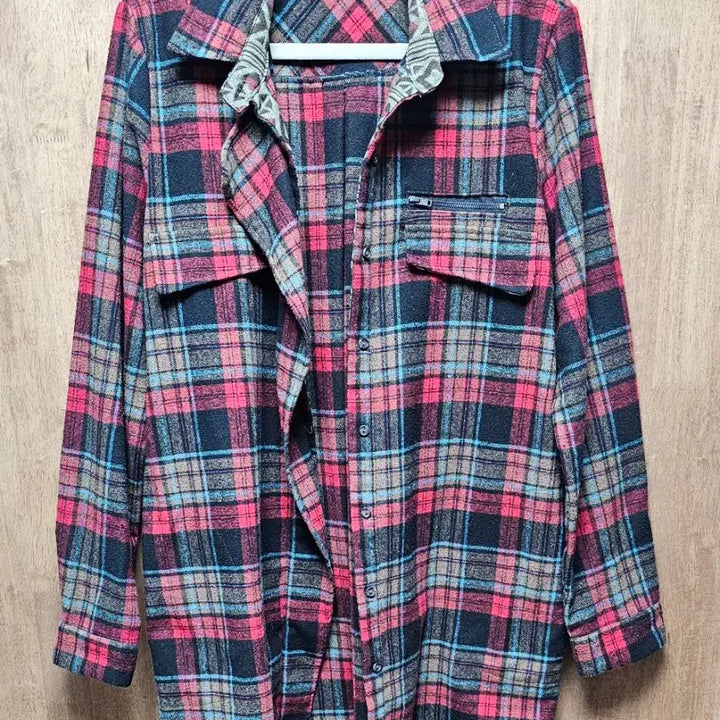 [SOLD OUT] 오버핏 체크 아우터/체크 자켓/남방/셔츠