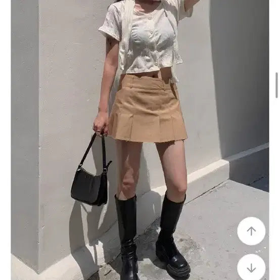 [BUNJANG] 반팔 스카프 블라우스 / 반팔 스카프 블라우스
