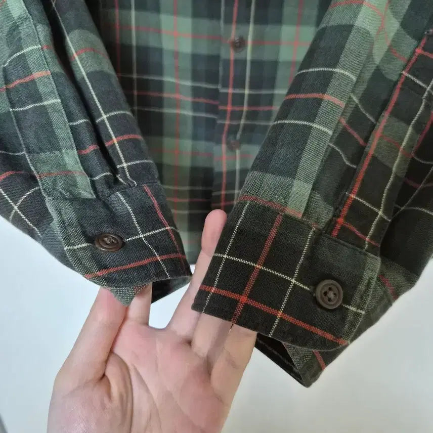[BUNJANG] GAP Checkered Shirt - Green / GAP 체크 셔츠 M/M 그린