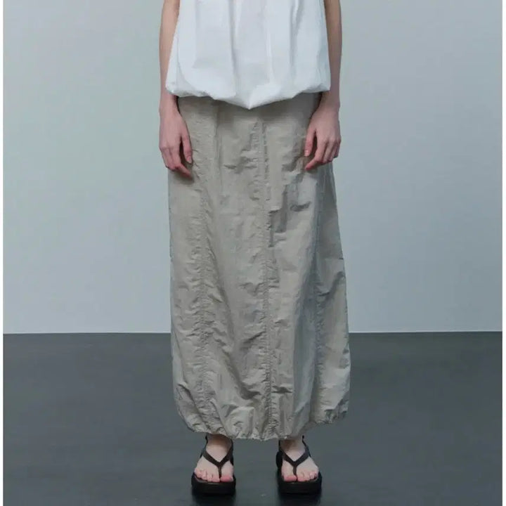 [SOLD OUT] 파카링 커브드 스커트(더스티 카키)