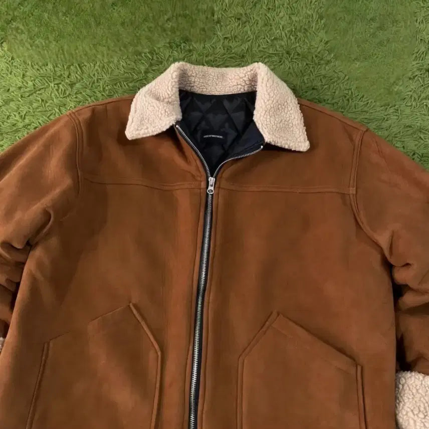 [BUNJANG] Vintage Brown Suede Jacket / (105) 브라운 스웨이드 자켓