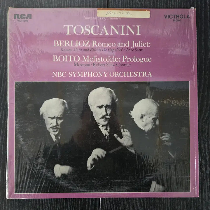 [BUNJANG] Arturo Toscanini NBC Symphony Orchestra LP Vinyl Record / Arturo Toscanini Conductor NBC Symphony