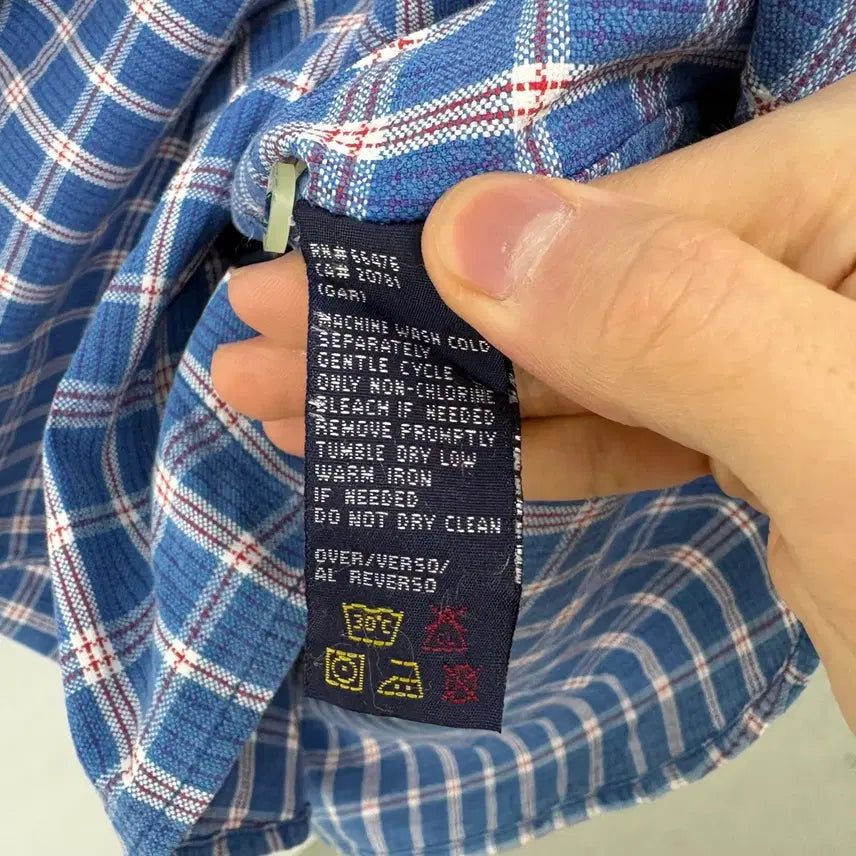 [BUNJANG] 타미진스 체크 반팔 셔츠 남성L,XL / 타미진스 체크 반팔 셔츠 남성L,XL