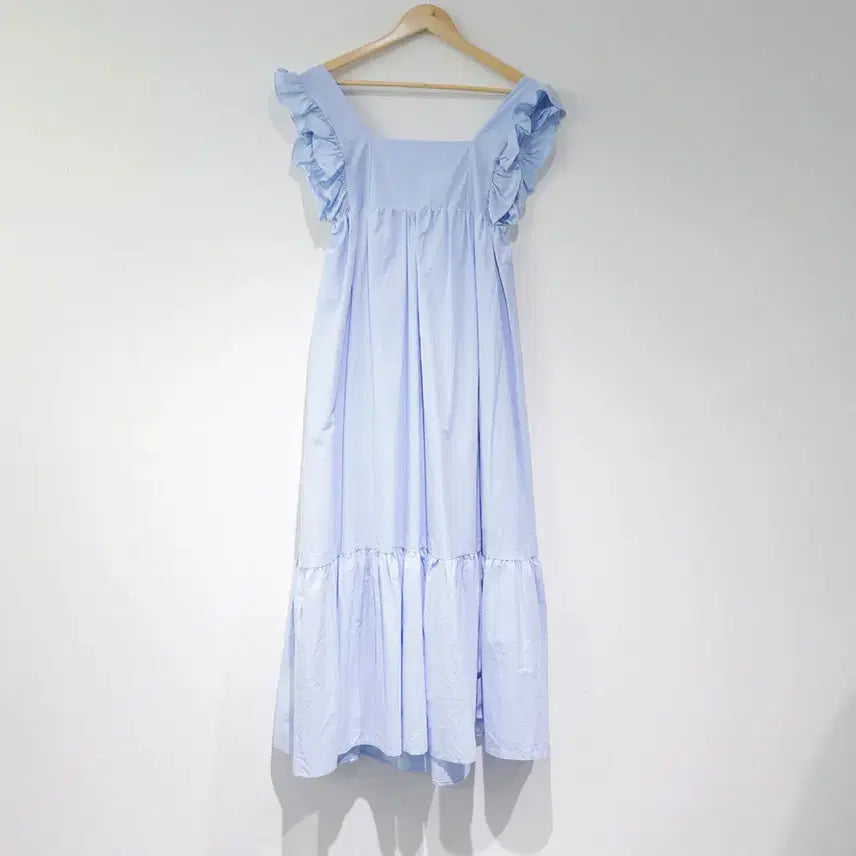 [BUNJANG] Frill Vacation Sleeveless Dress / 프릴 바캉스 민소매 나시 원피스 소라