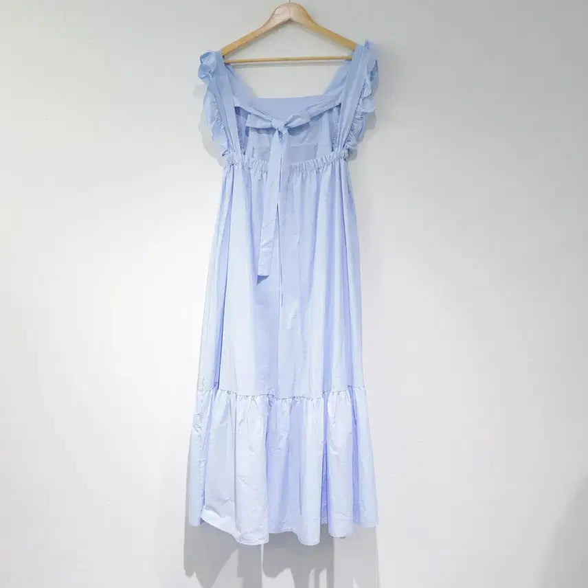 [BUNJANG] Frill Vacation Sleeveless Dress / 프릴 바캉스 민소매 나시 원피스 소라