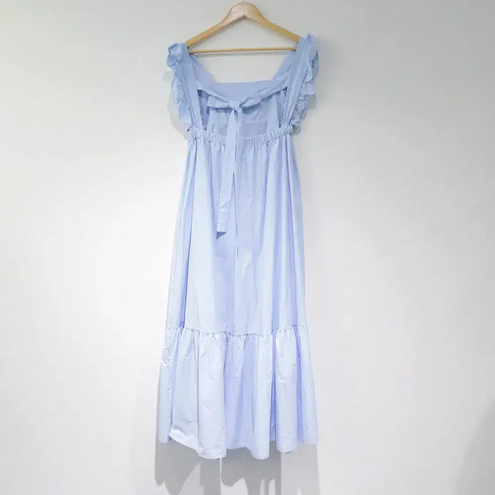 [BUNJANG] Frill Vacation Sleeveless Dress / 프릴 바캉스 민소매 나시 원피스 소라