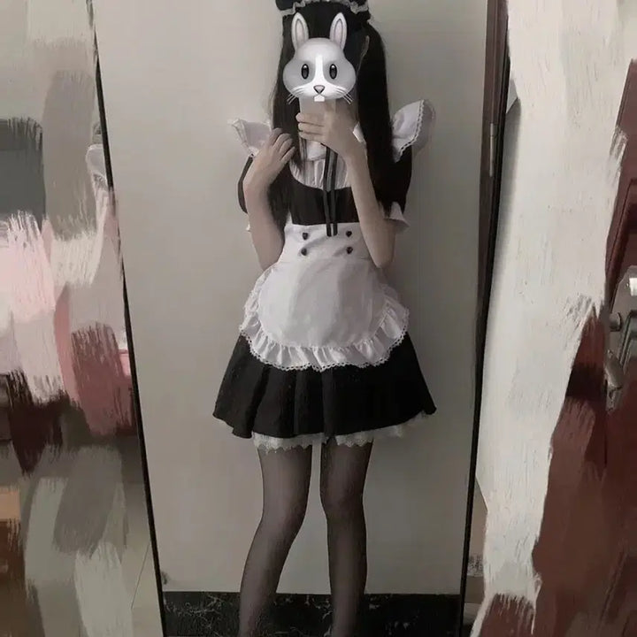 [BUNJANG] Subculture Maid Costume Set / 서브컬처 메이드복 코스프레 세트