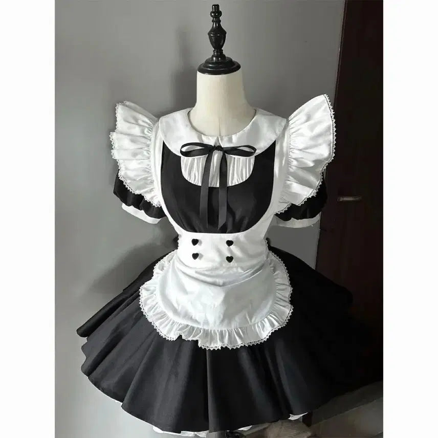 [BUNJANG] Subculture Maid Costume Set / 서브컬처 메이드복 코스프레 세트