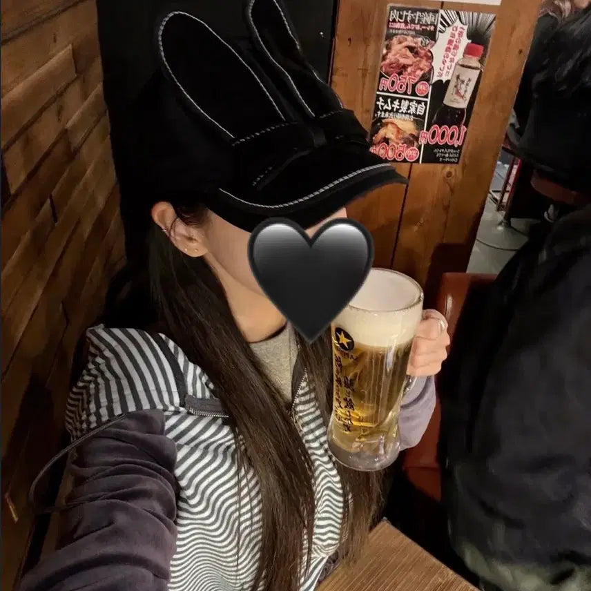 [BUNJANG] Burnstock Spears Black Ribbon Hat / 번스톡스피어스모자