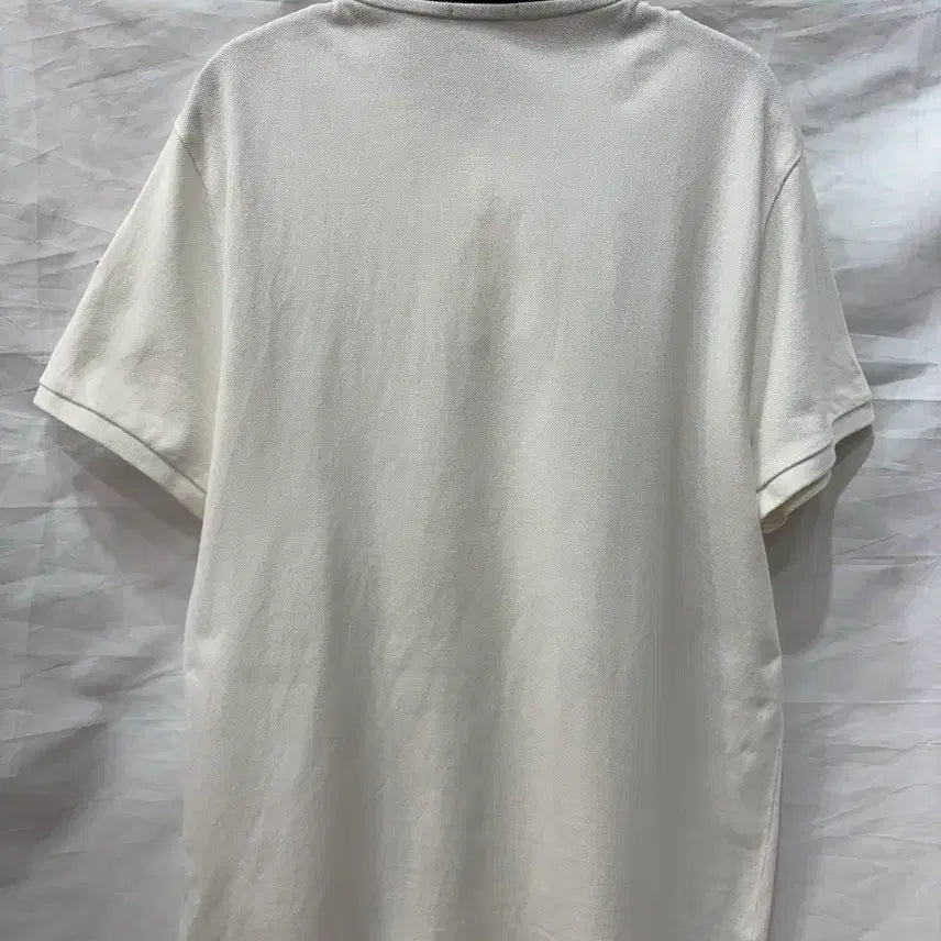 [BUNJANG] Moncler White Polo Shirt L / 몽클레어 화이트 카라티 L/95~마른100사이즈(정품)