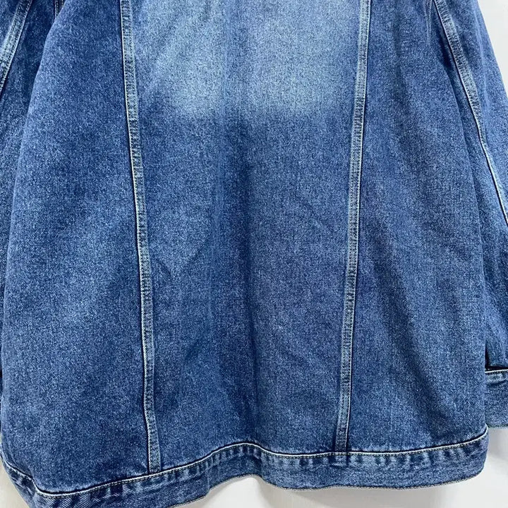 [BUNJANG] Mienne Unique Asymmetrical Denim Jacket / N6261 유니크 언발 청 자켓.mienne.미엔느