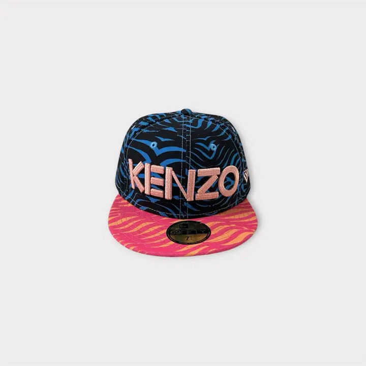 [BUNJANG] Kenzo x New Era Wave Print Snapback Cap / 겐조X뉴에라 콜라보 웨이브 프린트 스냅백 (1818)