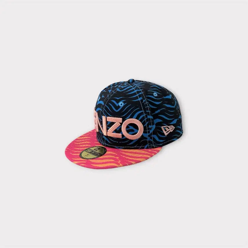 [BUNJANG] Kenzo x New Era Wave Print Snapback Cap / 겐조X뉴에라 콜라보 웨이브 프린트 스냅백 (1818)