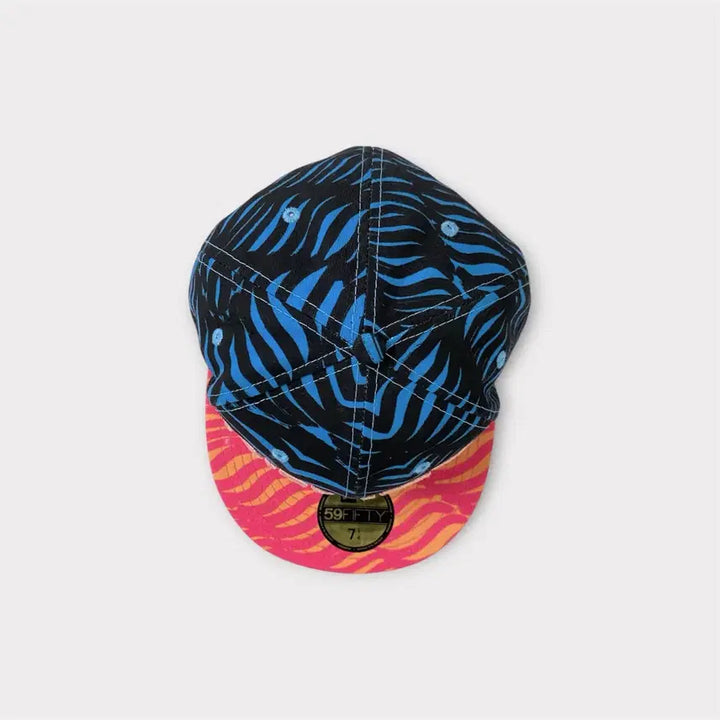 [BUNJANG] Kenzo x New Era Wave Print Snapback Cap / 겐조X뉴에라 콜라보 웨이브 프린트 스냅백 (1818)