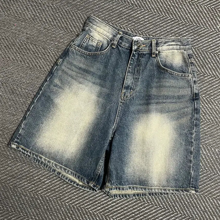 [BUNJANG] JJIM Vintage Washed Denim Bermuda Shorts / JJIM 빈티지 워싱 데님 버뮤다 팬츠y 5381