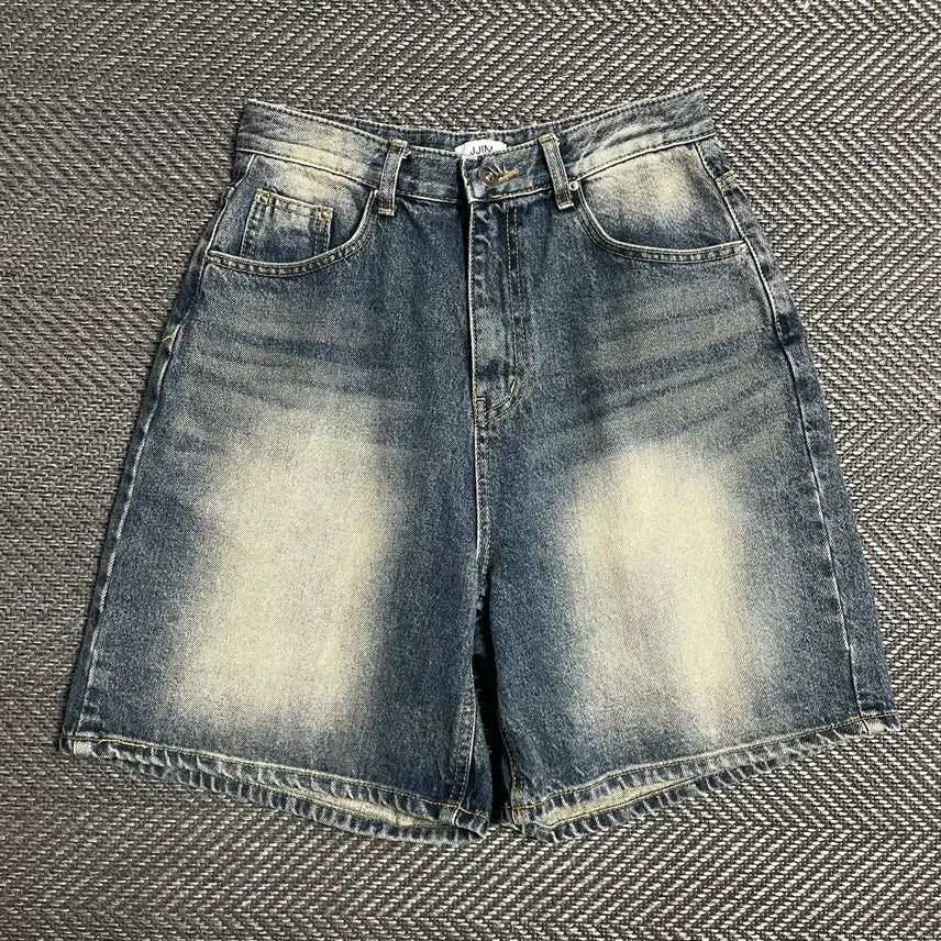 [BUNJANG] JJIM Vintage Washed Denim Bermuda Shorts / JJIM 빈티지 워싱 데님 버뮤다 팬츠y 5381