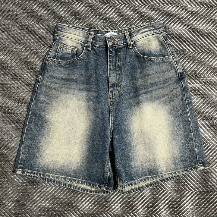 [BUNJANG] JJIM Vintage Washed Denim Bermuda Shorts / JJIM 빈티지 워싱 데님 버뮤다 팬츠y 5381