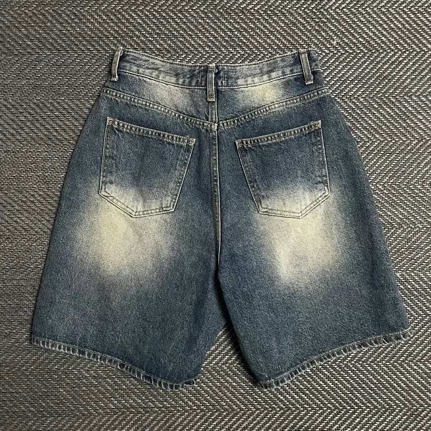 [BUNJANG] JJIM Vintage Washed Denim Bermuda Shorts / JJIM 빈티지 워싱 데님 버뮤다 팬츠y 5381