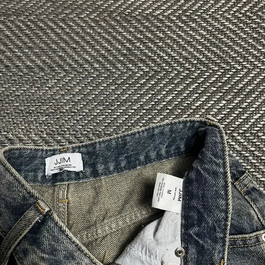 [BUNJANG] JJIM Vintage Washed Denim Bermuda Shorts / JJIM 빈티지 워싱 데님 버뮤다 팬츠y 5381