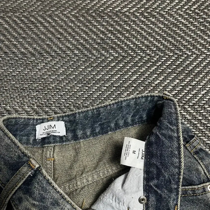 [BUNJANG] JJIM Vintage Washed Denim Bermuda Shorts / JJIM 빈티지 워싱 데님 버뮤다 팬츠y 5381
