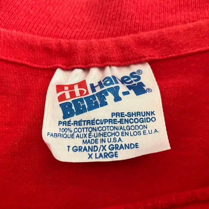 [SOLD OUT] 빈티지 USA 90s Hanes 헤인즈 미키마우스 싱글스티치 티셔츠 XL