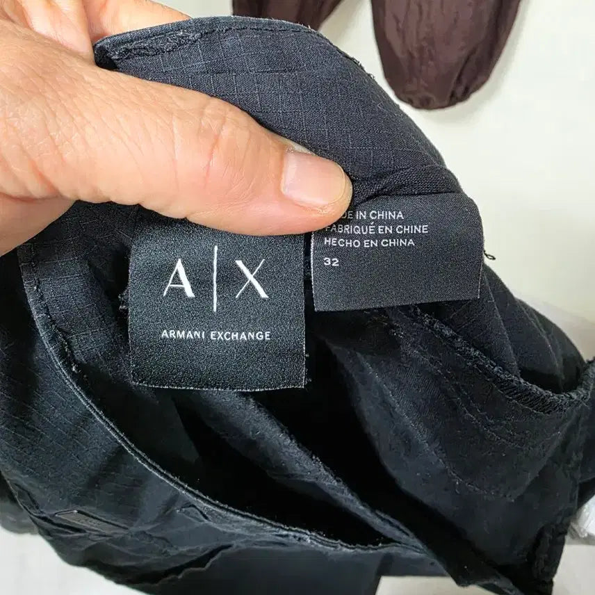 [BUNJANG] Armani Black Cargo Pants / 알마니 블랙 카고 바지 팬츠.260424