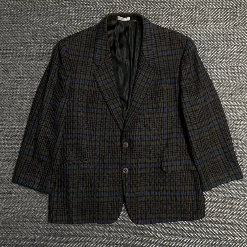 [BUNJANG] Vintage Archive Check Pattern Two-Button Blazer / 빈티지 아카이브 체크패턴 투버튼 블레이저y 5382