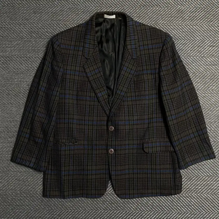[BUNJANG] Vintage Archive Check Pattern Two-Button Blazer / 빈티지 아카이브 체크패턴 투버튼 블레이저y 5382