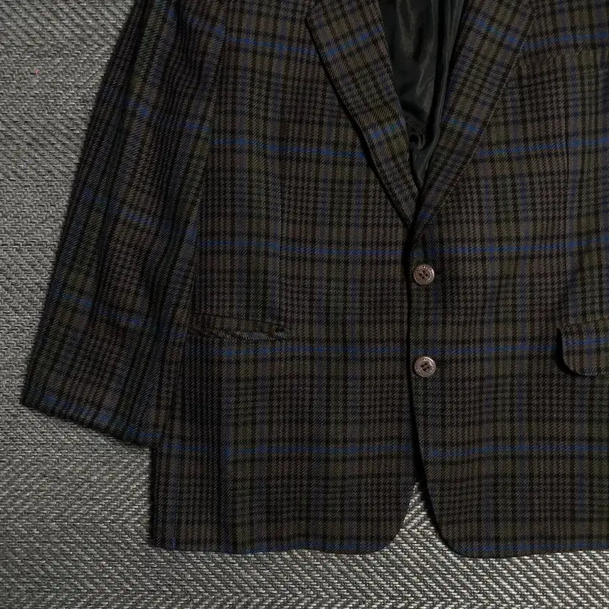 [BUNJANG] Vintage Archive Check Pattern Two-Button Blazer / 빈티지 아카이브 체크패턴 투버튼 블레이저y 5382
