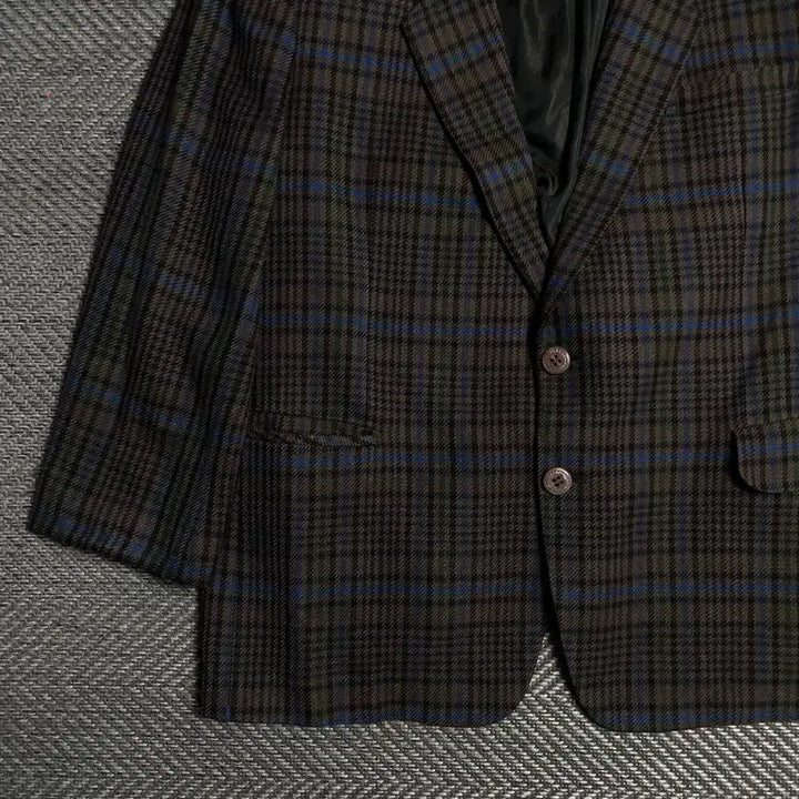 [BUNJANG] Vintage Archive Check Pattern Two-Button Blazer / 빈티지 아카이브 체크패턴 투버튼 블레이저y 5382
