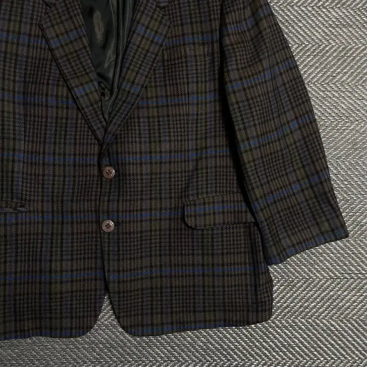 [BUNJANG] Vintage Archive Check Pattern Two-Button Blazer / 빈티지 아카이브 체크패턴 투버튼 블레이저y 5382