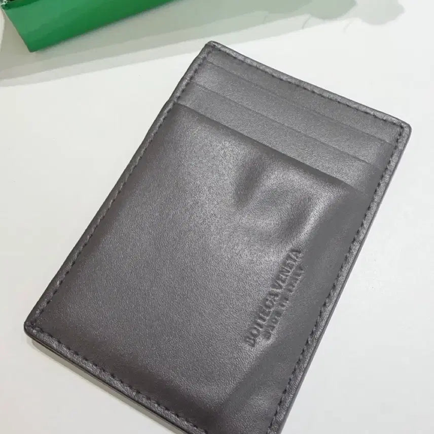 [BUNJANG] Bottega Veneta Cassette Card Wallet - Gray / 보테가베네타 카세트 카드지갑 진그레이