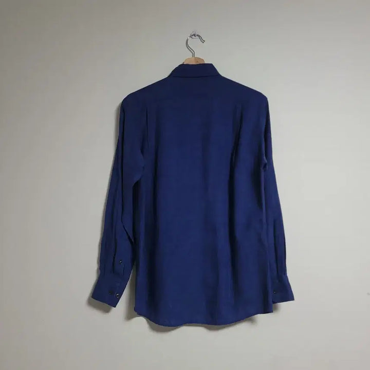 [BUNJANG] Uniqlo Blue Linen Long Sleeve Shirt / (S) UNIQLO 유니클로 블루 긴팔 마 셔츠 남방