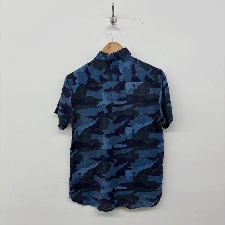[BUNJANG] Tommy Hilfiger Blue Camo Short Sleeve Shirt (Women&